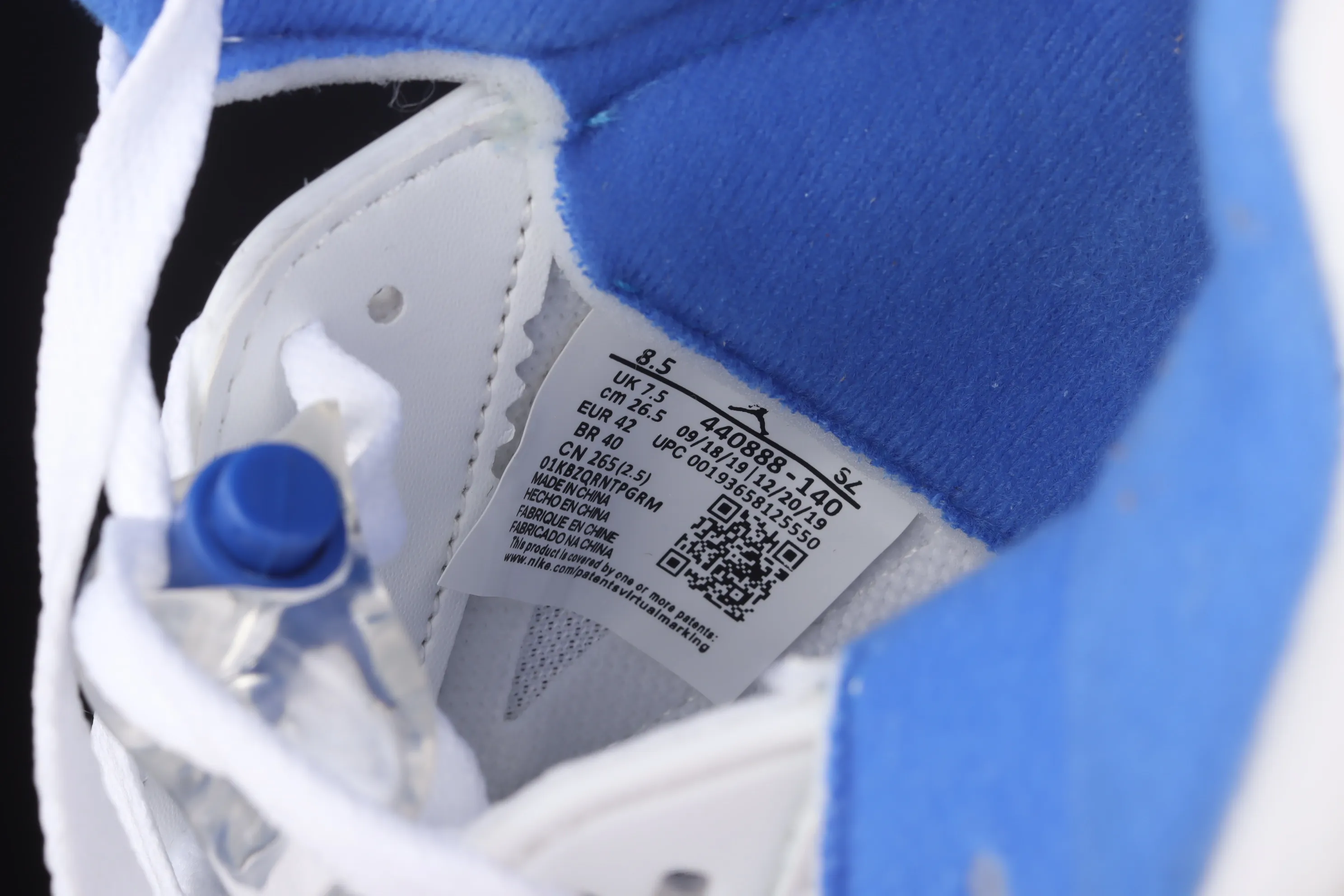 All categories Air Jordan Jordan series basketball shoes Air Jordan 5 G version Air Jordan 5 "Stealth 2.0" AJ5 Joe 5 white and blue color 440888-140